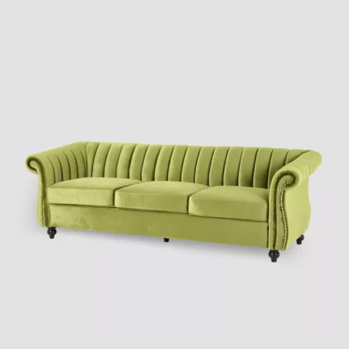 Bowie Modern Glam Velvet Sofa Christopher Knight Home7