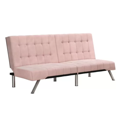 Eve Velvet Upholstered Convertible Futon Room & Joy12