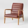 Northway Channel Tufted Wood Armchair