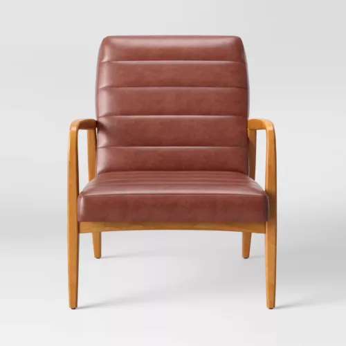 Alternative view of Northway Channel Tufted Wood Armchair