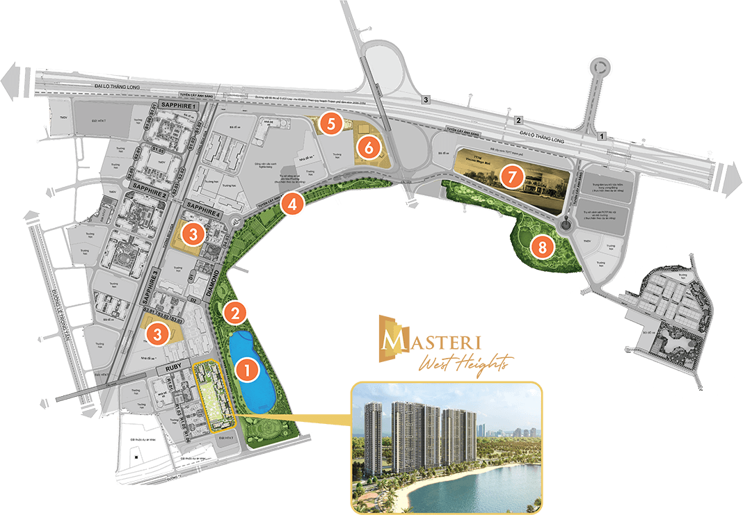 Masteri West Heights - Mặt bằng, thiết kế, thông tin dự án